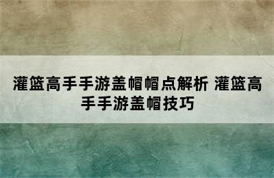 灌篮高手手游盖帽帽点解析 灌篮高手手游盖帽技巧